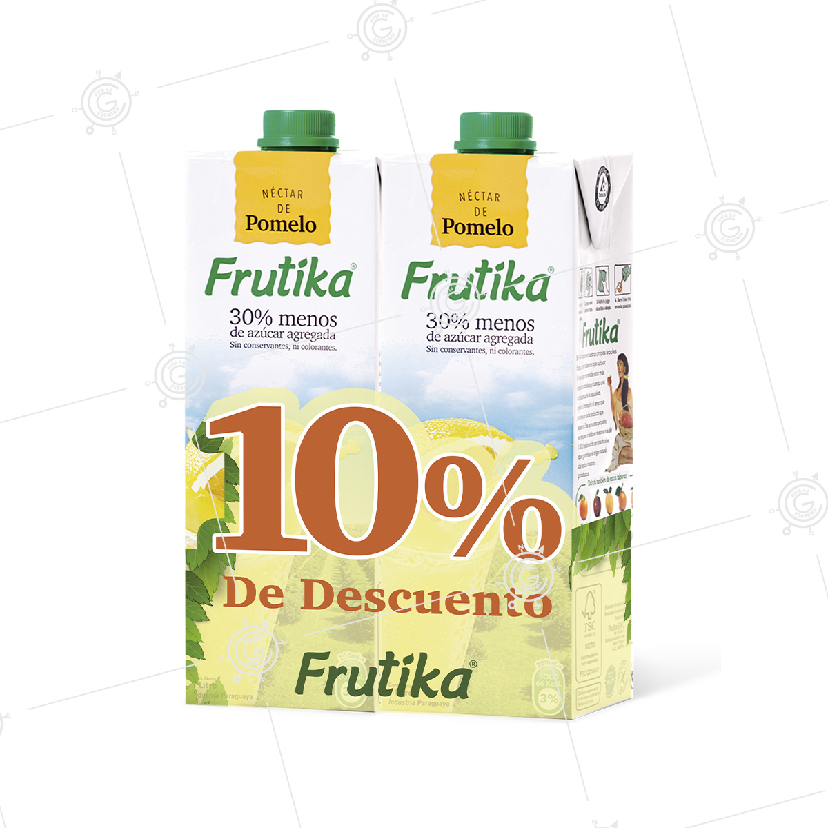 PACK X 2 NÉCTAR NARANJA POMELO 1LTS (6) Casa Grütter